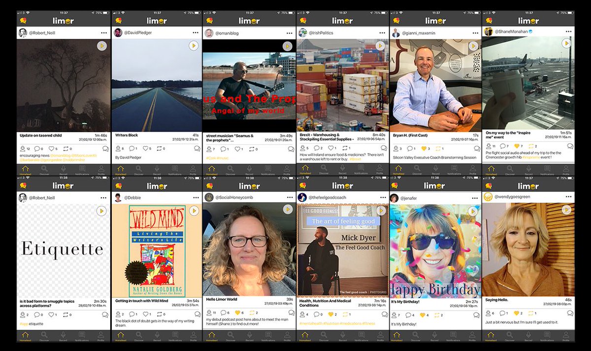 Limorapp's tweet photo. Just some of the #content that has been recorded and published on #Limor today from our users
.
Have a listen and engage with your favourites via the #voicecomments
.
#socialaudio #podcasts #audio #app https://t.co/A843mAQ5HV