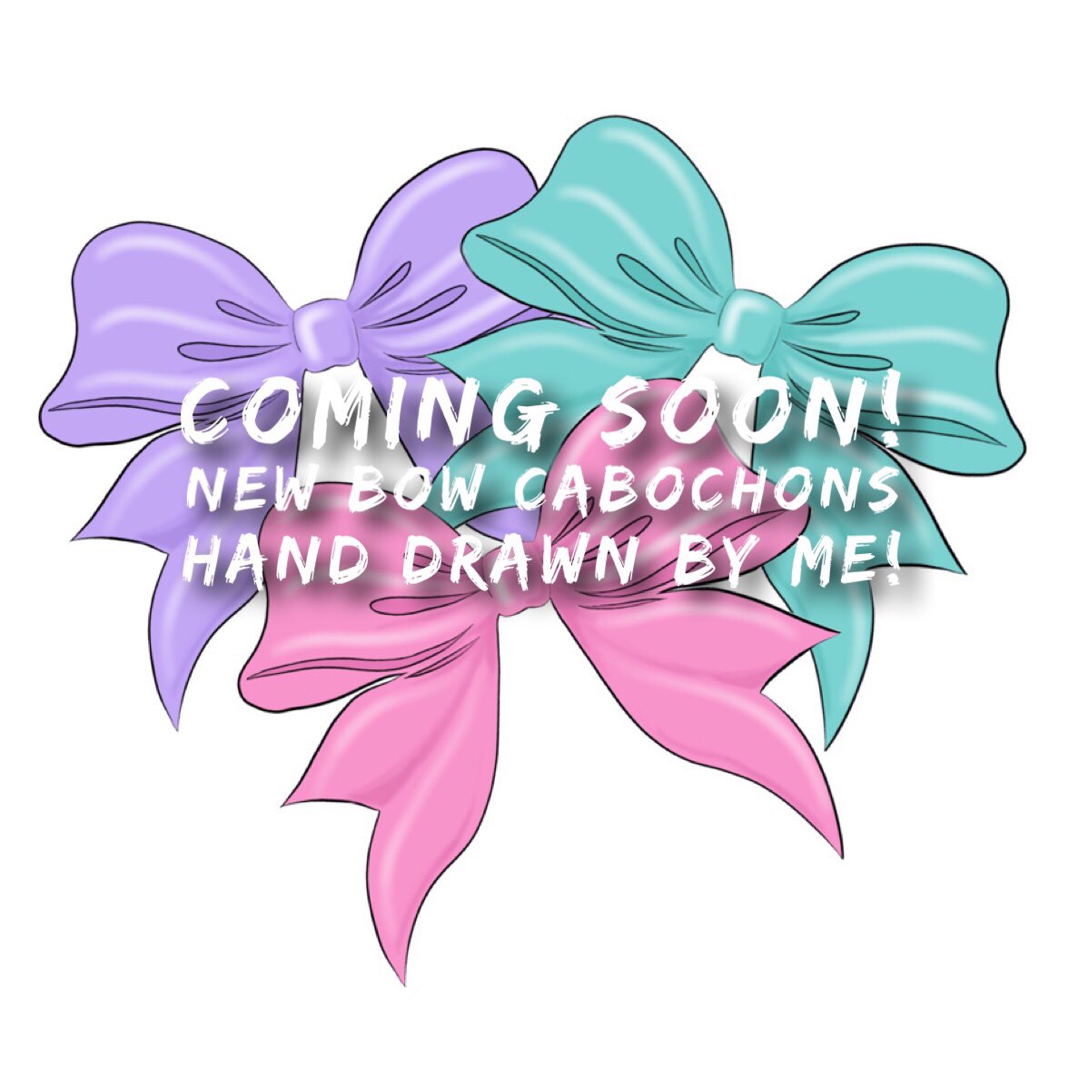 KatysDecoDen's tweet photo. I was up late last night sketching these beauties 🎀 I think these will look fab on cases and hairbrushes! The only problem was deciding which colours to make them in!  #bows #bow #ribbonbows #bowcabochons #planarresin #handdrawn #decoden #exclusivecabochons https://t.co/ERhoMV1UM5