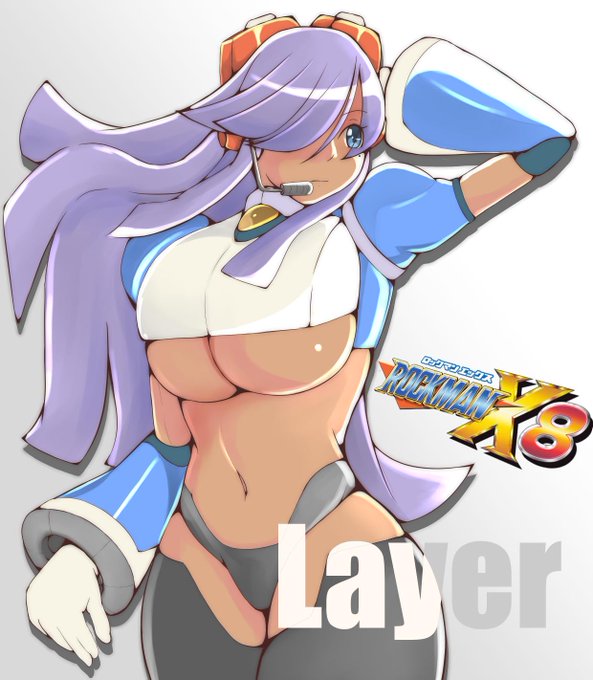 ロックマンX8(MEGAMANX8)のレイヤー(Layer)描いた 