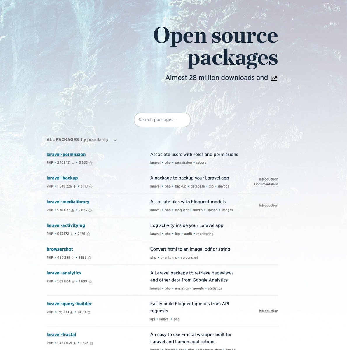 freekmurze's tweet image. 📦All our packages are now compatible with @laravelphp 5.8 🎉
spatie.be/open-source/pa…