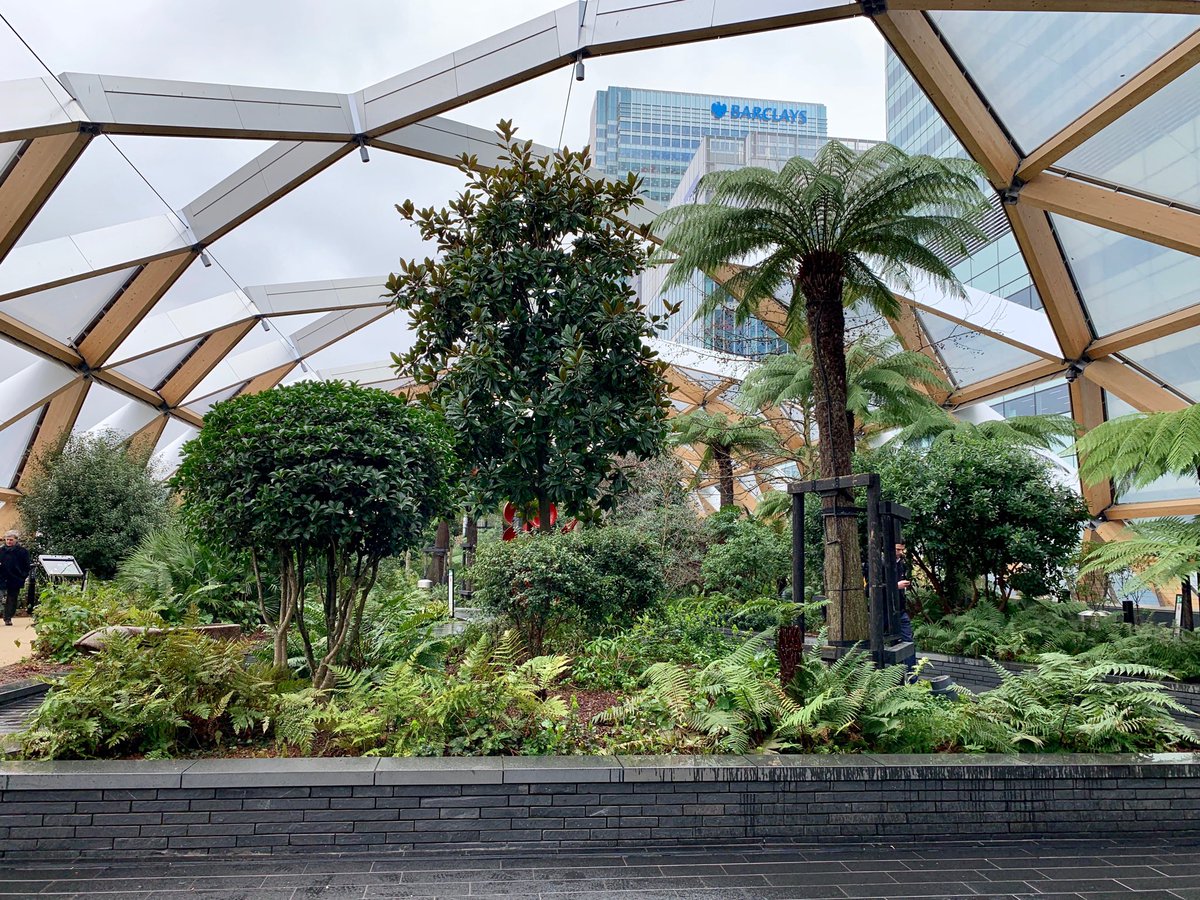 jimmygilchrist's tweet photo. A green retreat in the middle of London’s financial hub. Crossrail Gardens are very peaceful. https://t.co/3mJLfJHilq