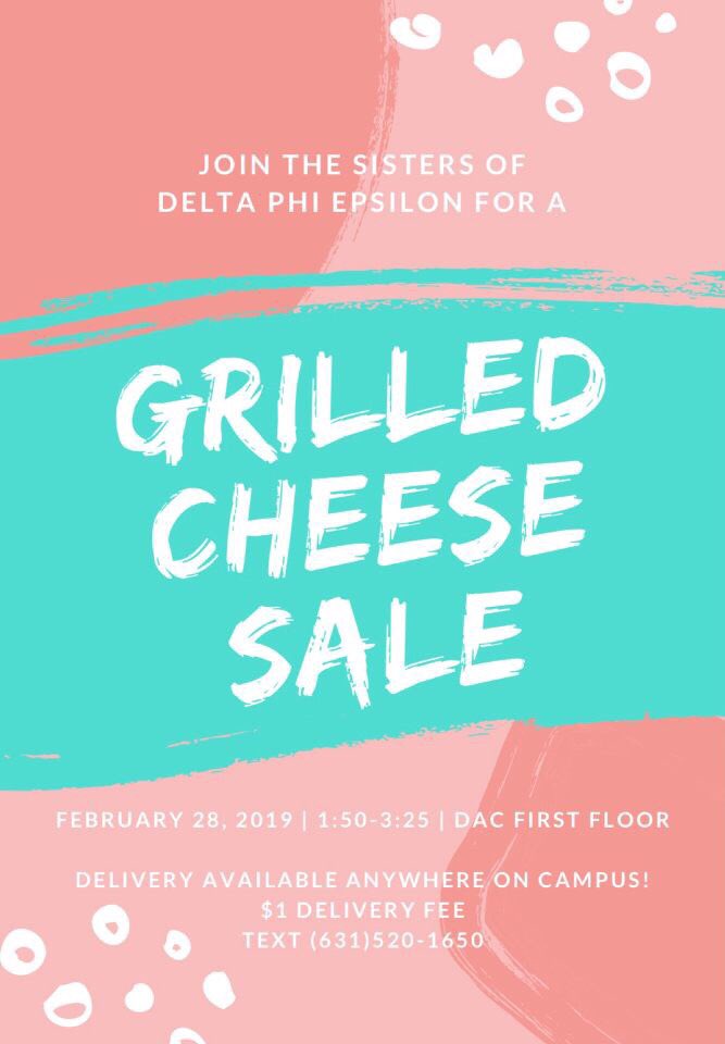 DphieSJU's tweet photo. SAY CHEESE 🤩 if you’re feeling hungry later, stop by DAC or text us for some grilled cheeses! https://t.co/eC4FVyKmwW