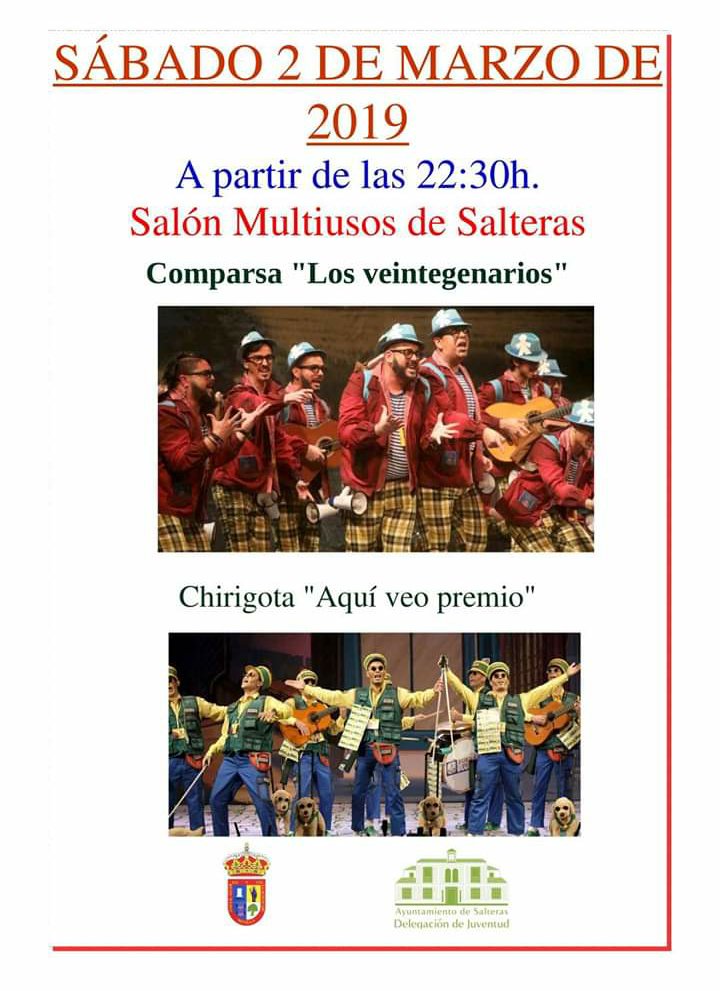ChirigotaSuso's tweet photo. Vamos a poner la agenda para este puente, os dejamos nuestro #UNCEonTour

Jueves 28 febrero, final de Carmona.

Sábado 2 marzo, actuaciones en Camas, compartiendo cartel con @comparsajc y @cuartetomorera , y en Salteras con @veintegenarios 

Domingo 3 marzo en las calles de Cádiz https://t.co/R8nZMM4jSq