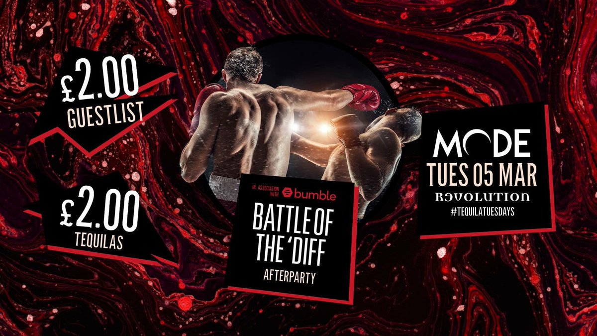 ModeCardiff's tweet image. 🥊 This Tuesday we host Fight Night: Cardiff Uni V Cardiff Met - The Battle of the &apos;Diff After Party at @RevsBarCardiff!

It&apos;s also Pancake Day and we love trainers so it only makes sense that we team up with @bumble to give away some pancakes and a free pair of trainers! 🥞👟