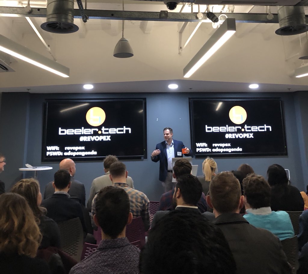 fattailinc's tweet photo. Rob Beeler kicking off the Rev Op Exchange in London! #RevOpEx #adops #programmatic #analytics https://t.co/rlMPnU9S6W