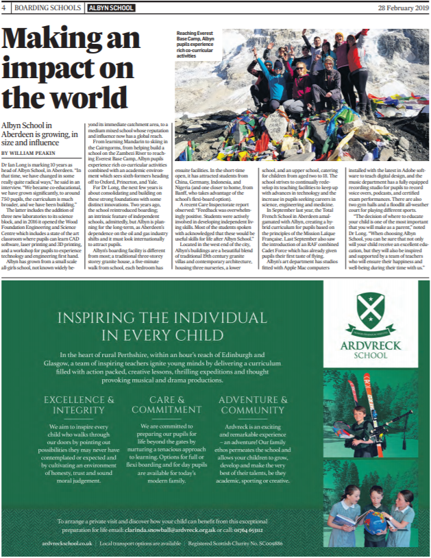 .<a href="/AlbynSchool/">Albyn School</a> has grown considerably in size and influence over the past few years and it doesn't seem to be slowing down. 

Learn more by picking up your copy of our #BoardingSchools supplement, available in @thetimesscot 🎓