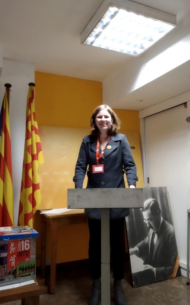 JoventEbre's tweet photo. ❗Ahir vam dur a terme el Congrés de Circumscripció on vam elegir a la militant Irina Gómez Maturana, i al militant del Camp de Tgn, Alexandre González Castro, com a candidata i candidat del @joventrepublica a les eleccions espanyoles.

Un honor Irina✊

Endavant! #28A 🎗️ https://t.co/kdh4hV7xko