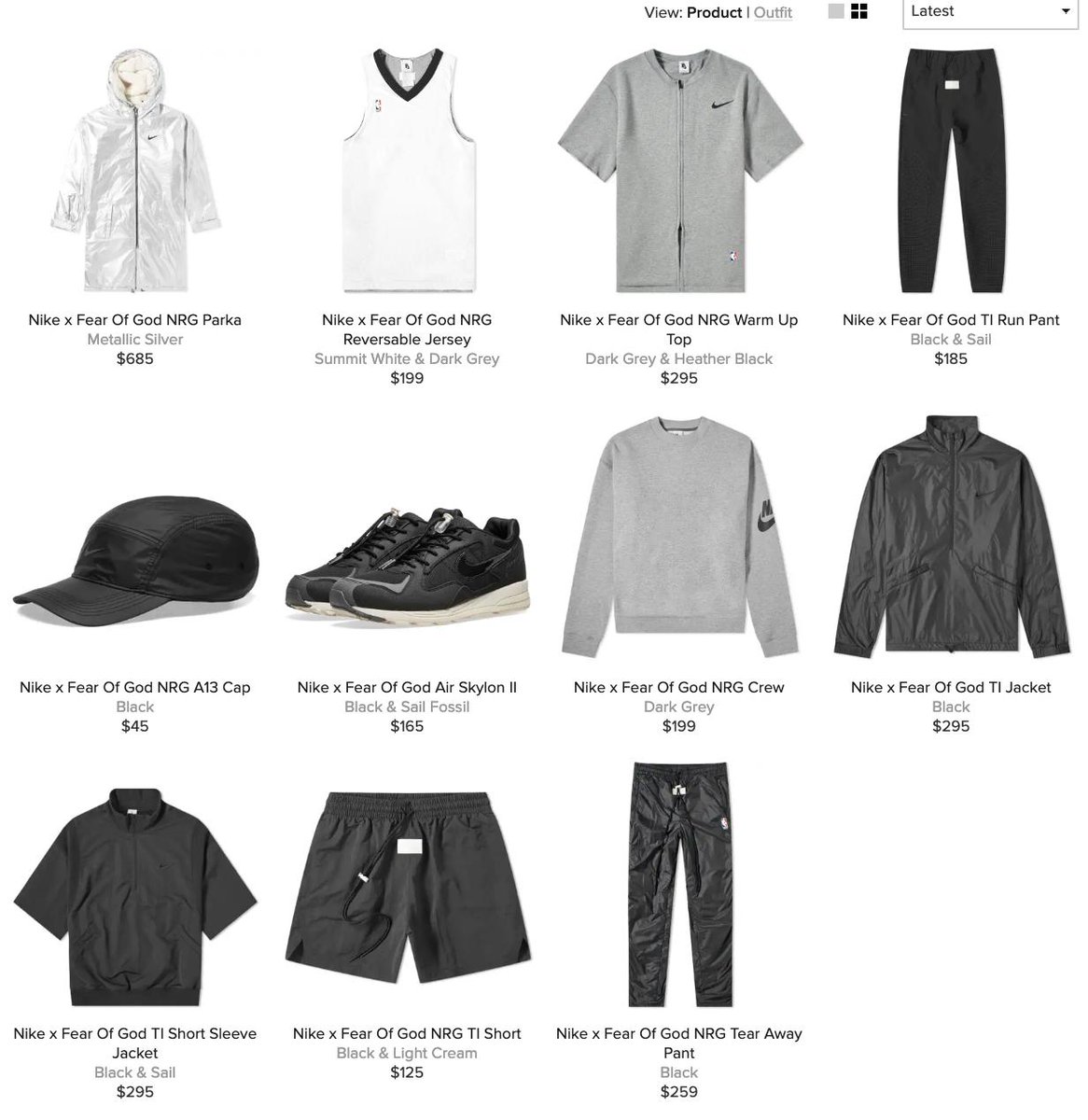Nike x Fear of God Apparel Collection 
