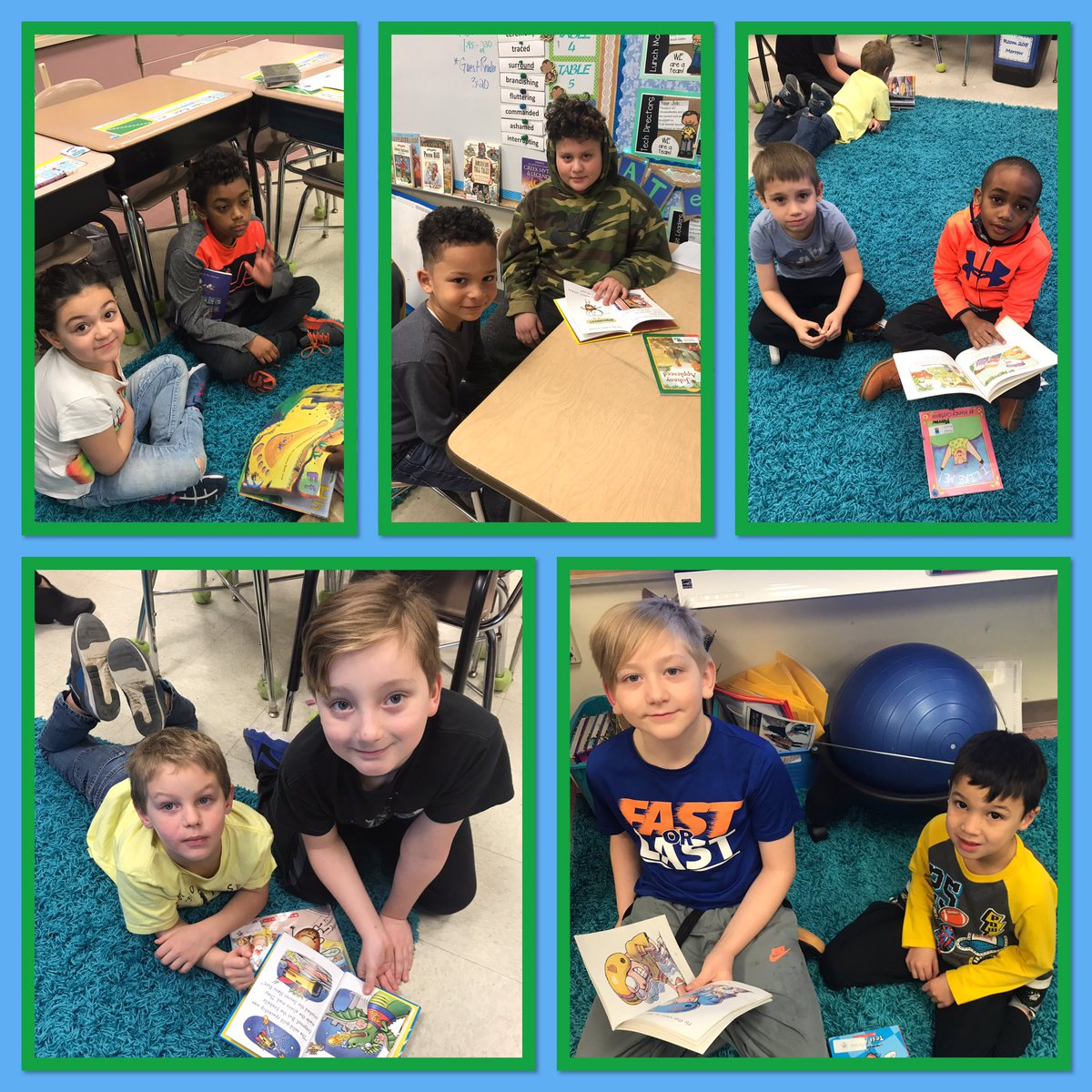 #RicheyProud Room 205 enjoyed having Ms. Thompson’s K Class over to read! #bookbuddies #WeAreRedClay