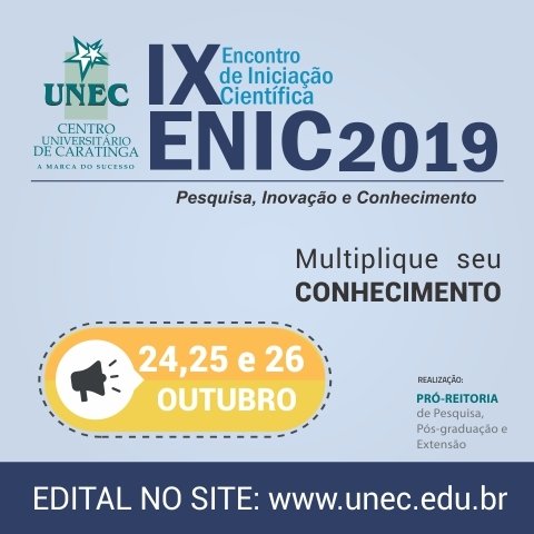 caratingaunec's tweet photo. Vem aí, o IX ENIC! 👓🖊️📣

De 24 a 26 de outubro. Para mais infornações, acesse o edital. 

#sejaunec #somosunec #unecnasredes https://t.co/YDCi8sm60k
