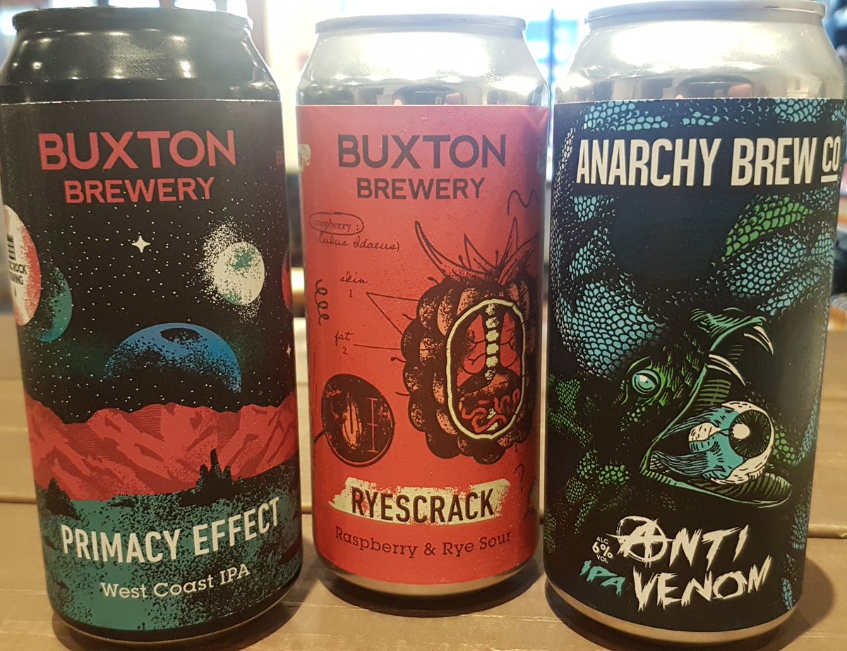 🤩🤩🤩New Beers🤩🤩🤩 
Tantilise your taste buds with @anarchybrewco Anti-venom, @buxtonbrewery @magicrockbrewing  collab, Primacy Effect & @buxtonbrewery Ryescrack #craftbeer #berudenotto