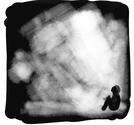 #CLIPSTUDIOPAINT  のバージョンアップで追加になった練り消しゴムでなんか描けそうだと思って遊んでたらなんか切ないのができたので練り消しゴムおススメです。 