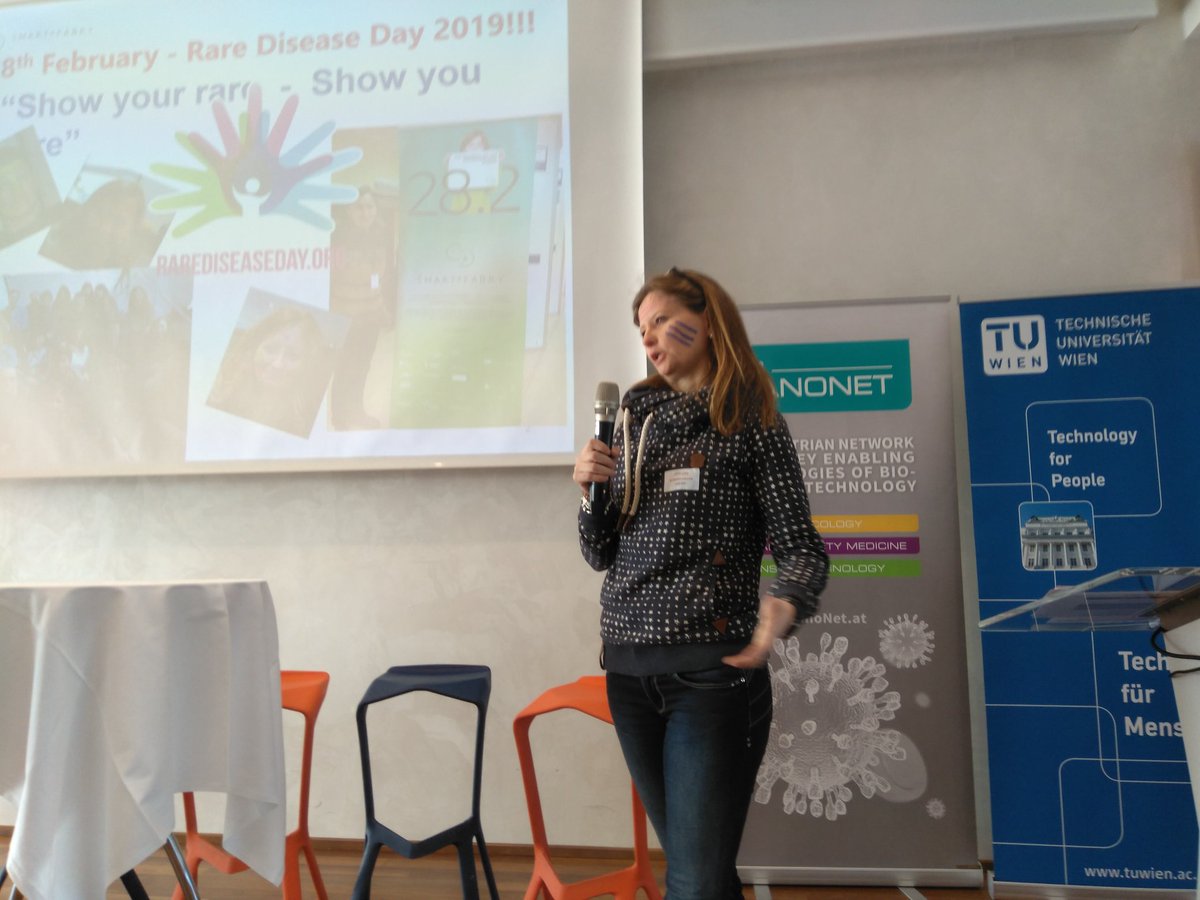 BNN_falk's tweet photo. Johanna Scheper (#CIBER) presenting #smart4fabry #H2020 EU-Project during #AMI-Symposium @tuwien #RareDiseaseDay2019 #showyourare #BioNanoNet Session on #microfuidics solutions for new therapies & diagnostics https://t.co/9igQENRm5X