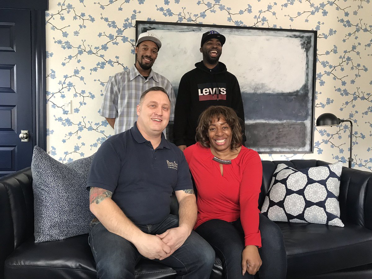 TheEnglishCont1's tweet photo. Welcome home to the winner of the HGTV Urban 2018 home in #Cincinnati. We loved being with her for her first look at this dream home!
#TheEnglishContractor #HGTV #HGTVUrbanOasis #bespokeremodel https://t.co/nffaIMlnPY