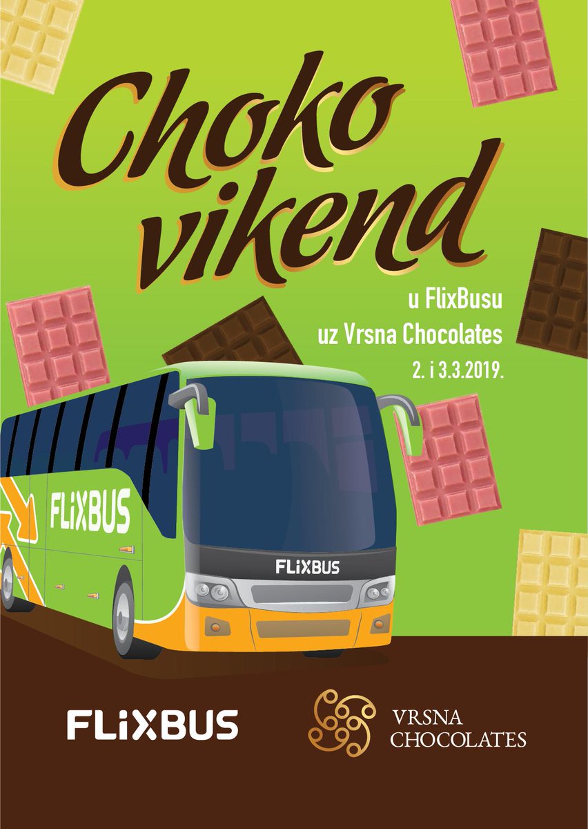 Slatko je voziti se s FlixBusom!! Ako se ovog vikenda spremate put Dalmacije, čekaju vas domaće čokoladne poslastice! 😋#FlixBus
