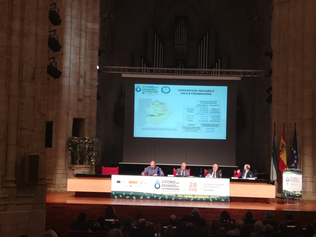 #GrupoTragsa #Tragsatec hoy presente en el II #fororegadioextremadura en el Complejo Cultural San Francisco de Cáceres