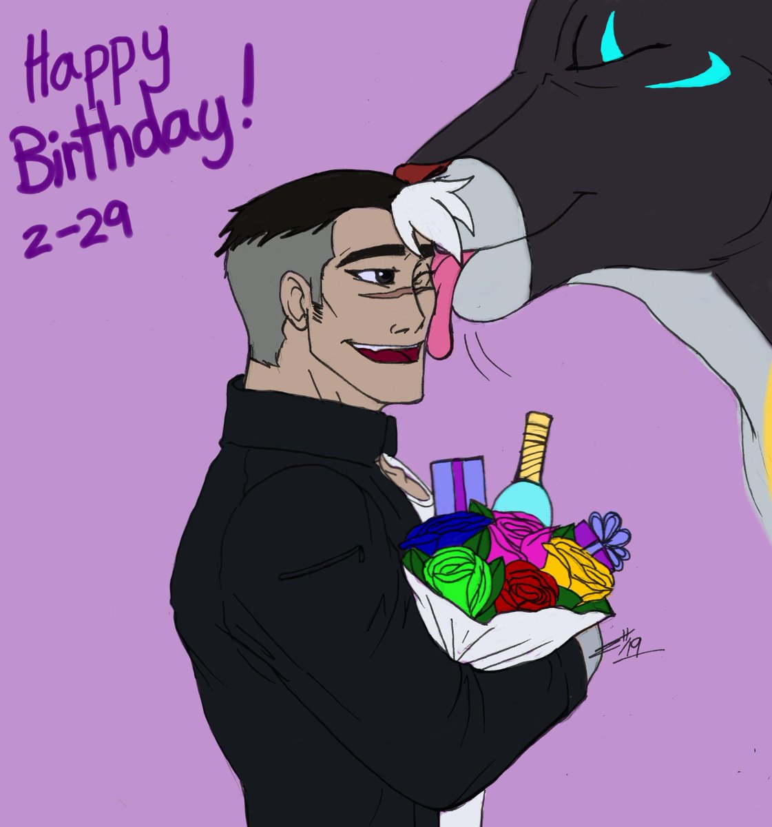 The_Kat_Warrior's tweet photo. Happy birthday to the best boy <3 #VoltronShiroBirthday @joshkeaton @LetsVoltron @Voltron https://t.co/sjzFASGdHh