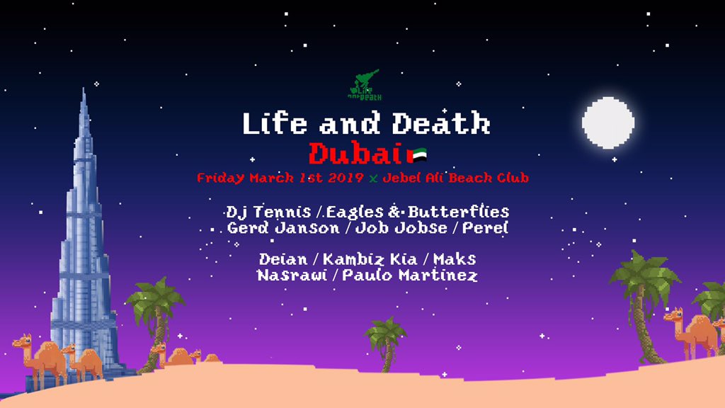 dj_tennis's tweet photo. Tomorrow @LifeAndDeathYes in Dubai #gerdjanson #jobjobse #perel #nasrawi #eaglesandbutterflies https://t.co/wuxswVmma9