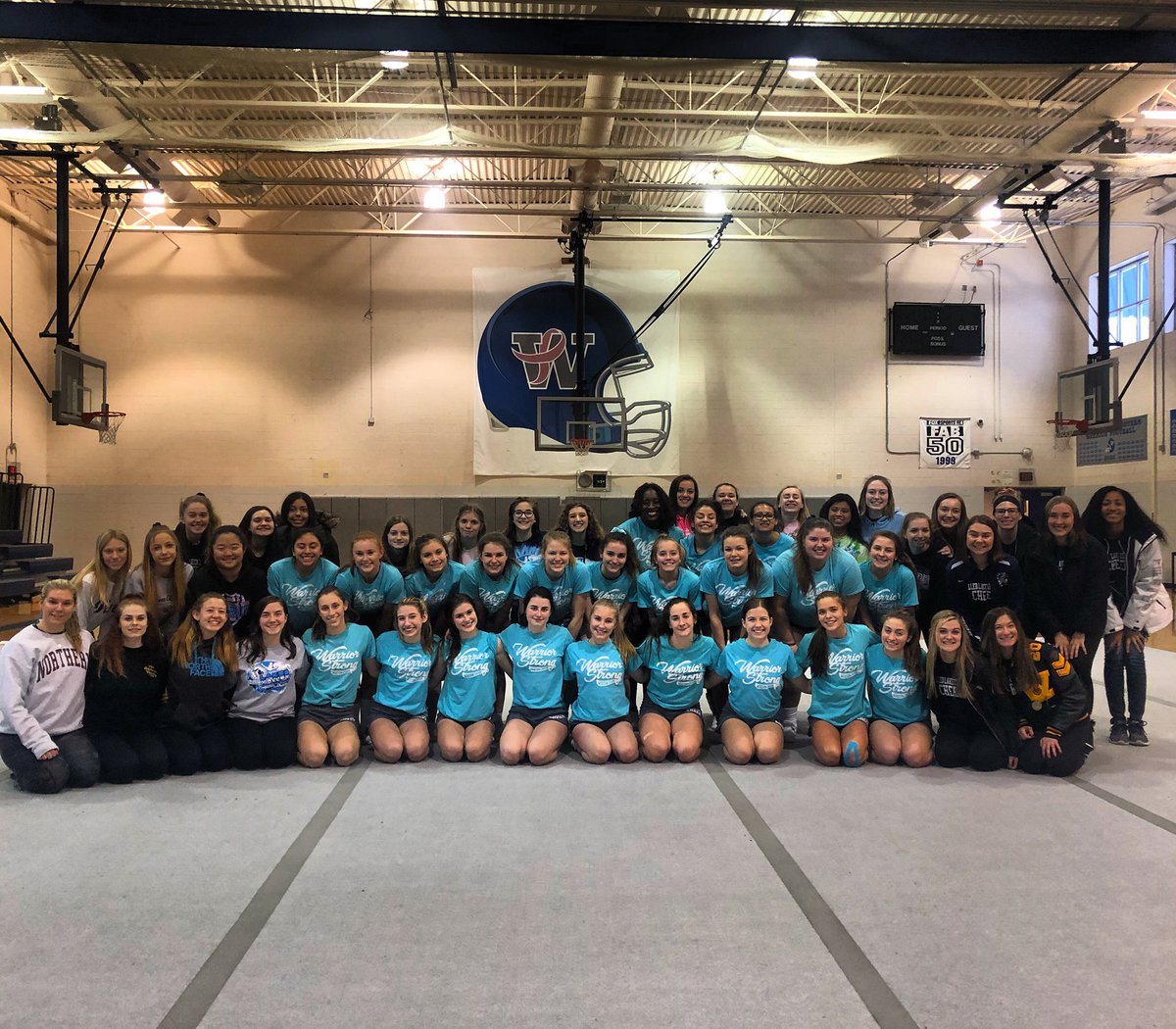 WLWCHEER's tweet photo. Big thank you to @WLCCheer and @wlncheer for being a part of our Road to States week! Cheering us on yesterday helped so much. #walledlakepride @WalledLakeAth @WalledLkSchools @kennethgutman @ahhamka @WLWWARRIORS @WLCpride @WLNKnights https://t.co/ueqSMBC1Wr