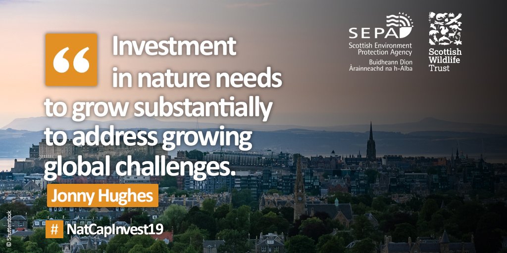 Scottish Forum members <a href="/ScotWildlife/">Scottish Wildlife Trust</a> and <a href="/ScottishEPA/">Scottish Environment Protection Agency (SEPA)</a> launched the £1 Billion Challenge at the #NatCapInvest19 conference down in London today. This is an exciting opportunity to use #NaturalCapital approaches to address the serious gap in conservation funding in Scotland