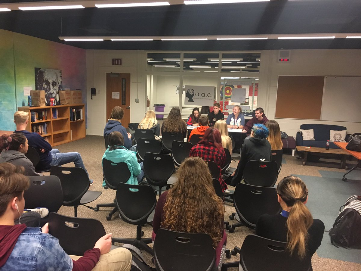 CompassAcad's tweet image. Seniors holding a town hall to hear what their constituents want to improve around the school.  #CA2019 #govlishrocks