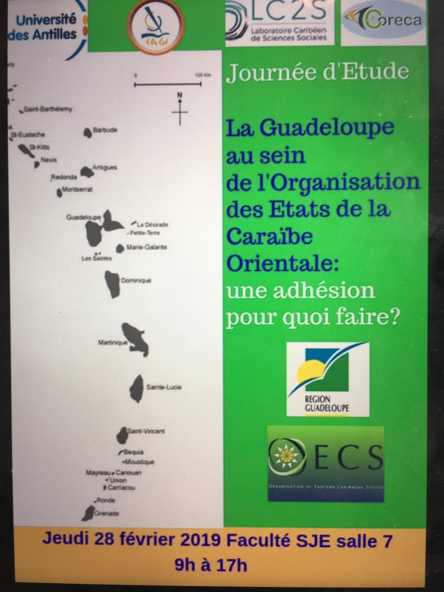 RUD_GP's tweet photo. Journée d'étude portée par le #coreca relative à l’adhésion de la #guadeloupe à l'OECO @CRGuadeloupe @oecscommission @UnivAntilles #KaribHorizon #CAGI #LC2S https://t.co/47wenLMRM1