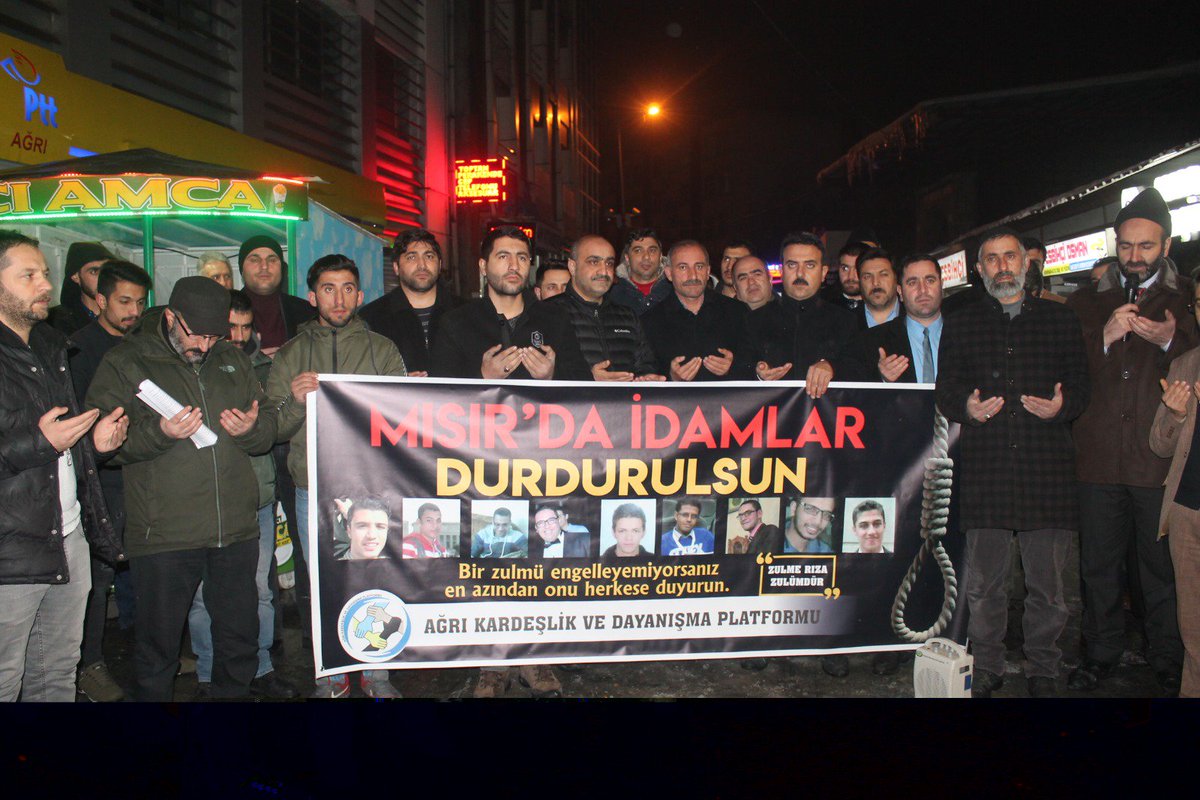 agrikadap's tweet photo. MISIR'DA idam edilen ve idam kararı verilmiş 75 kardeşlerimiz için basın açıklaması yaparak, Mısır'daki zulme karşı onların yanında olduğumuzu haykırdık  ve haykıracağız.
Zulme karşı hep birlikte mücadele edeceğiz.

@liyesor
@KeremEngin01
@yilmazsagin https://t.co/IrETAXRJ6O