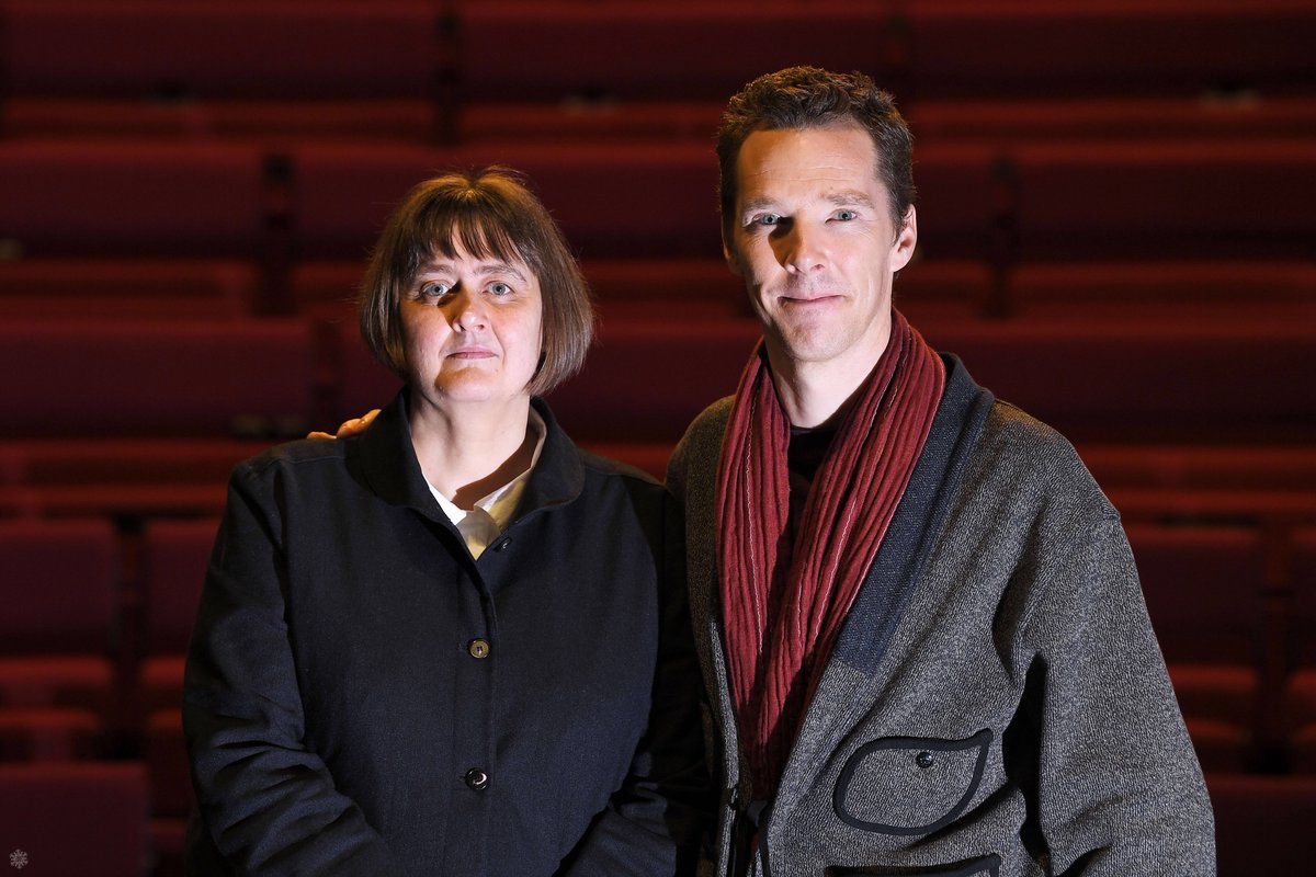 partygirlu2's tweet image. Benedict Cumberbatch, President of LAMDA, London Academy of Music and Dramatic Art welcomes Sarah Frankcom as the Academy's new Director on February 28 (without watermark) 📷