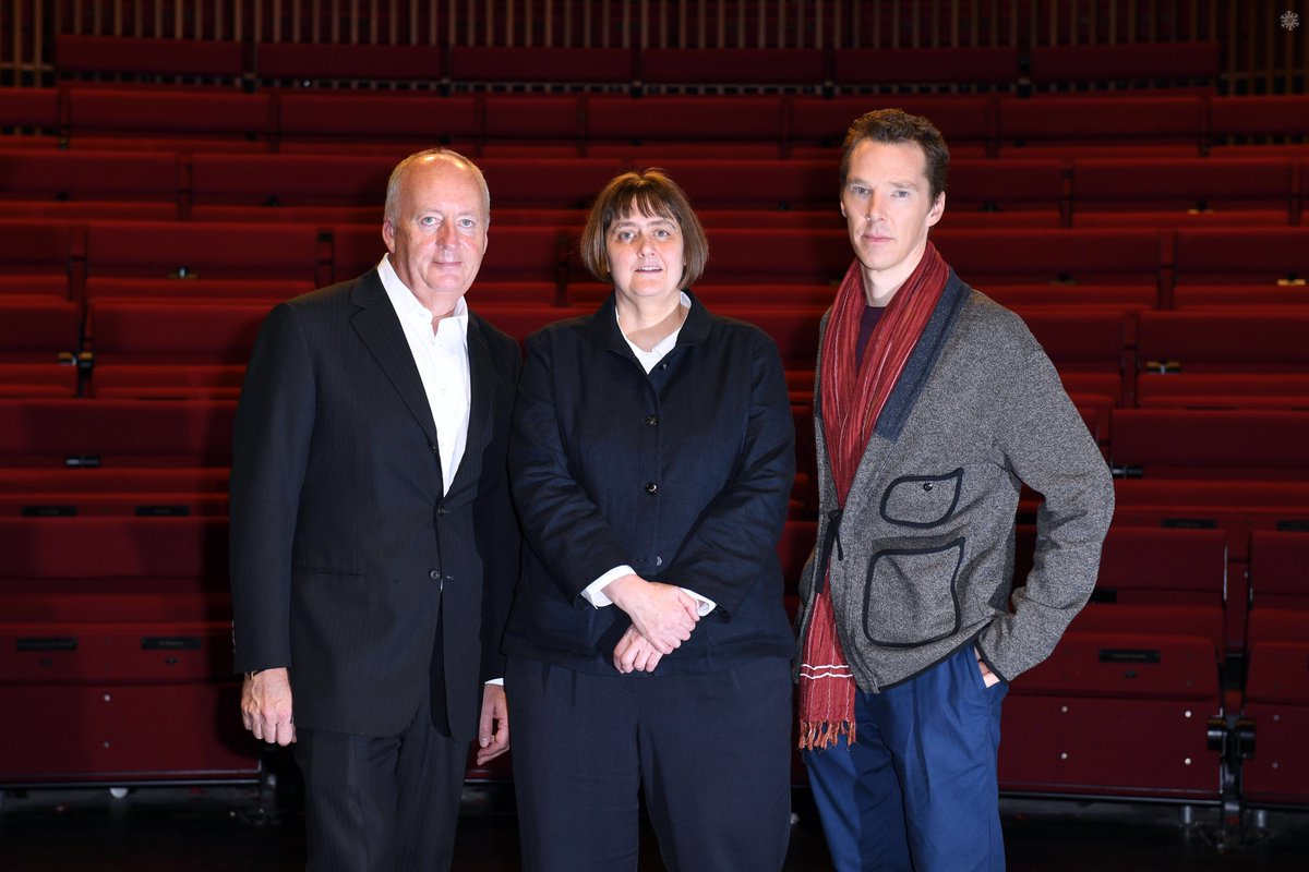 partygirlu2's tweet image. Benedict Cumberbatch, President of LAMDA, London Academy of Music and Dramatic Art welcomes Sarah Frankcom as the Academy's new Director on February 28 (without watermark) 📷