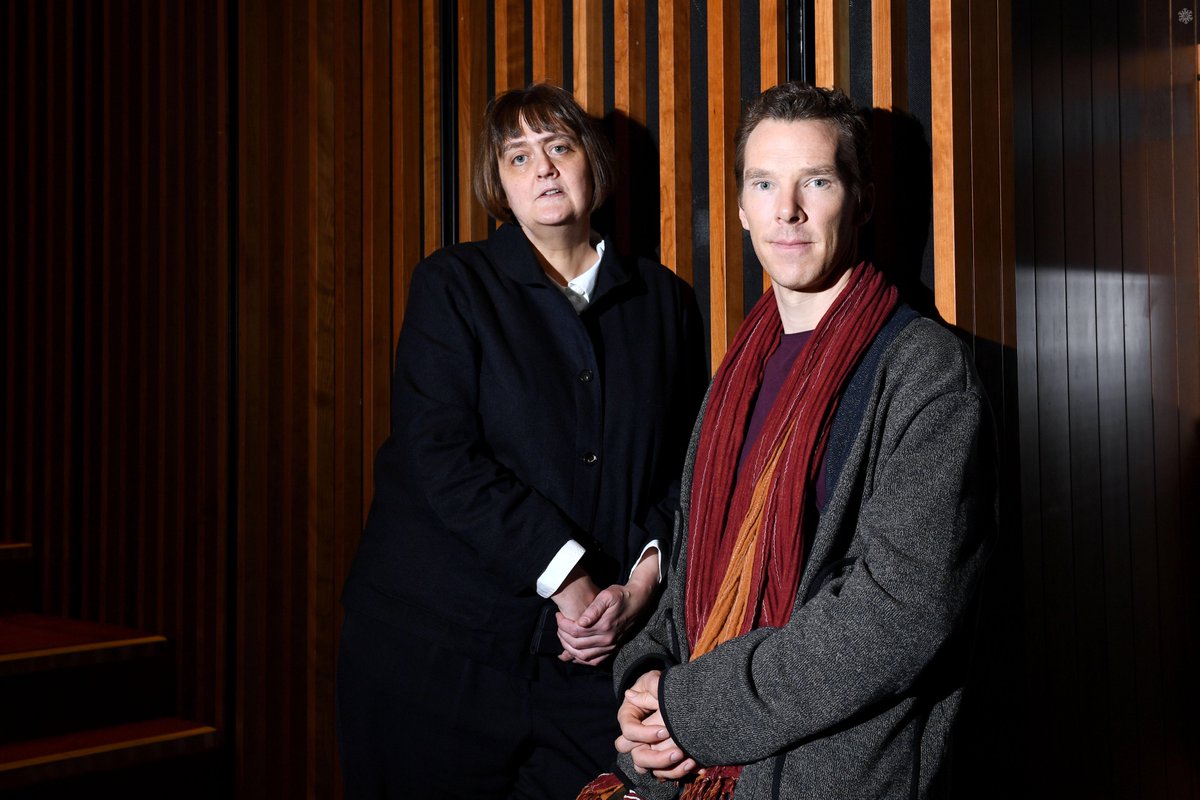 partygirlu2's tweet image. Benedict Cumberbatch, President of LAMDA, London Academy of Music and Dramatic Art welcomes Sarah Frankcom as the Academy's new Director on February 28 (without watermark) 📷