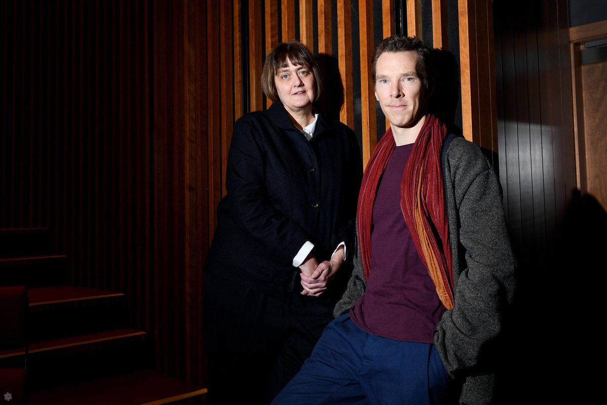 partygirlu2's tweet image. Benedict Cumberbatch, President of LAMDA, London Academy of Music and Dramatic Art welcomes Sarah Frankcom as the Academy's new Director on February 28 (without watermark) 📷