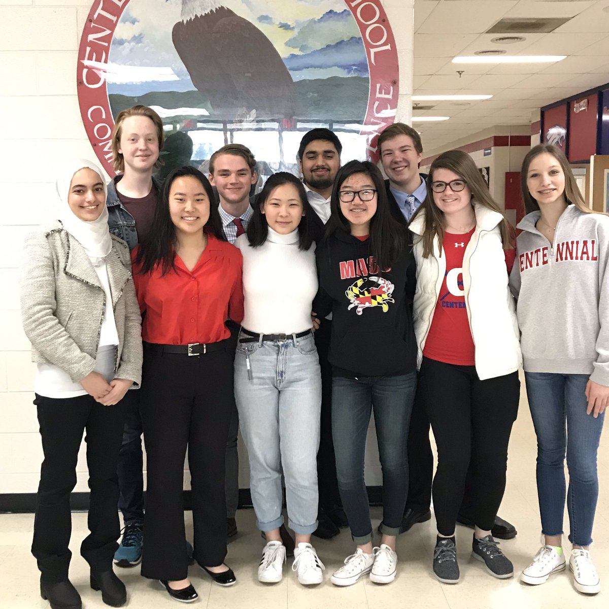 hcpss_chs's tweet photo. Delegates and candidates heading out to the Student Member of the Board Convention. Representing us well! #chseaglepride @HCPSS @HoCoSMOB https://t.co/jSmW4MiQrH