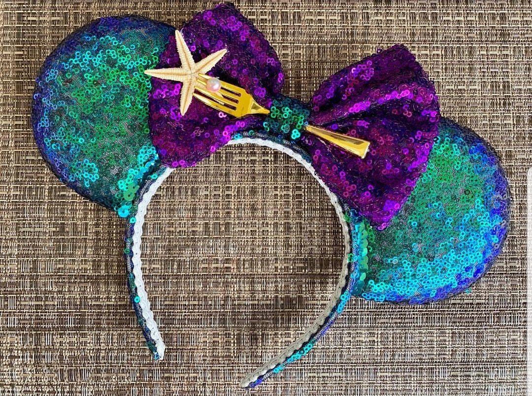 CreationsByAnaS's tweet photo. Check out the new design for one of our favorite ears! 🐚 #LittleMermaid #Disney #Ariel #Princess #Etsy https://t.co/Y4d97Dr1dO
