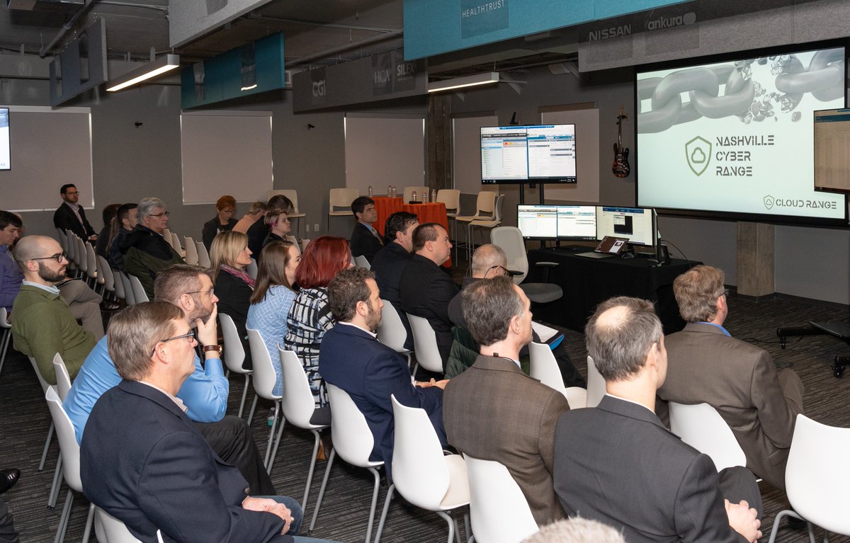 RiskArchitect's tweet photo. Had fun presenting "Anatomy of a Ransomware" attack for the  grand opening last of the @nashvillecyber last week at the @nashtechcouncil.  

Thank you @debbiegordon for allowing me to present and participate on the panel discussion with @ScottEAugenbaum  @csmunoz and Matt Dunn. https://t.co/RLfEnG2Vr3