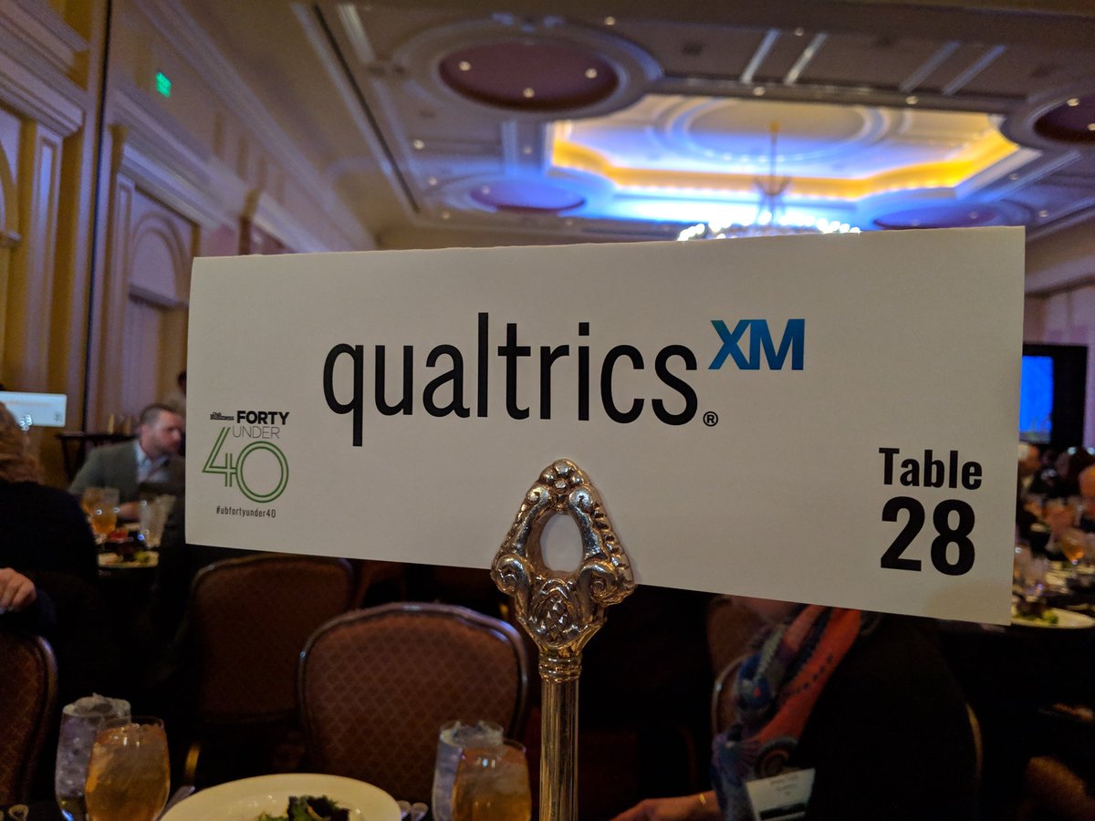 ral1's tweet photo. Congratulations Kendra Jackson!
#QualtricsLife #UBFortyUnder40 #40Under40 #Table28 https://t.co/O22X3yx8sl