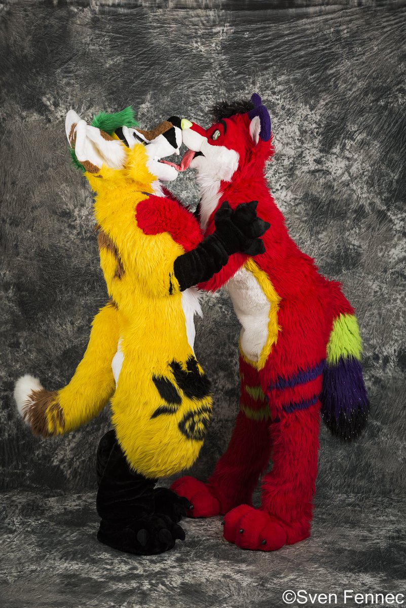 ThePineappleFox's tweet photo. How about I fruit up this #ThrowbackThursday. 🍍🍓🍍🍓
Pictures taken at @Anthro_NE last year. 
#furry #fursuit #furryfandom #pineapple #AnthroNewEngland #ane2018

📸 @SvenFennec https://t.co/Fo3XJsXgPu