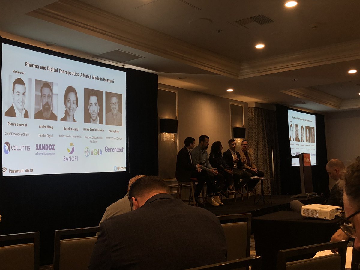 PabloPanta's tweet photo. “DTx companies should think beyond RCTs” @JavierGPalacios #DTxWest https://t.co/yZHVi7Ho65
