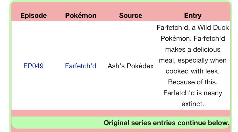 DEX 42 - Farfetch'd 