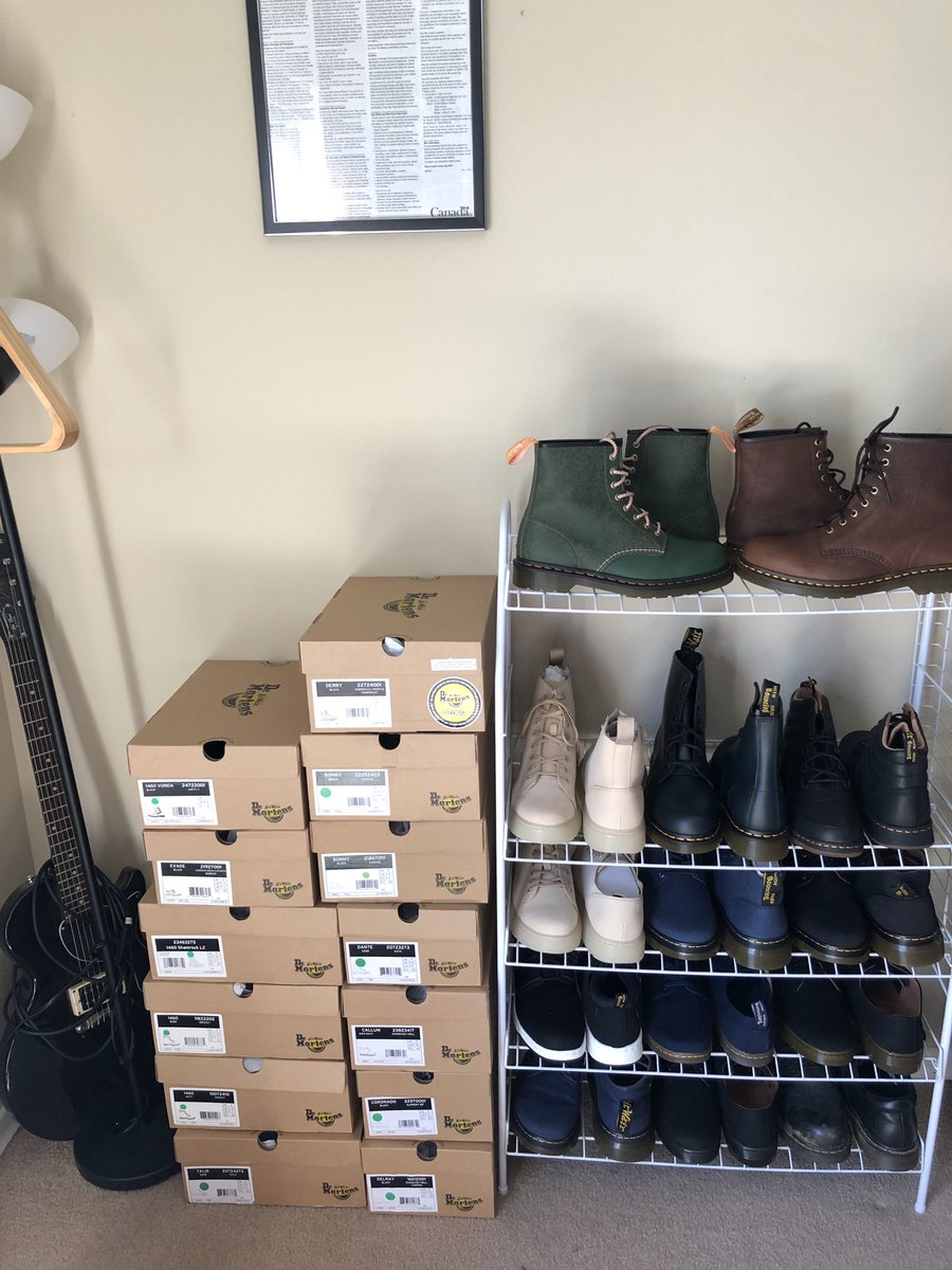 AdamsBergeron's tweet photo. My Dr. Marten’s! Bought them all @unionjackboots  https://t.co/HSpSz4tvFO The BEST place for all your Dr. Marten’s need. They also sell Converse shoes! Best customer service. Very fast shipping. https://t.co/VVEE44npdT