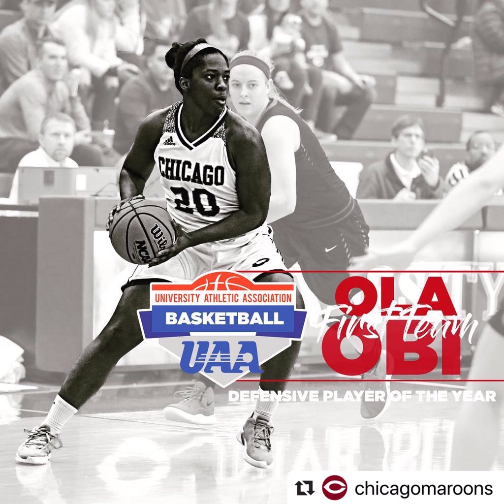 UChicagoWBB's tweet photo. Congratulations to Ola, Taylor, Mia, and Miranda on their All-UAA selections! 🏅 #maroonmade https://t.co/SziasjDET6