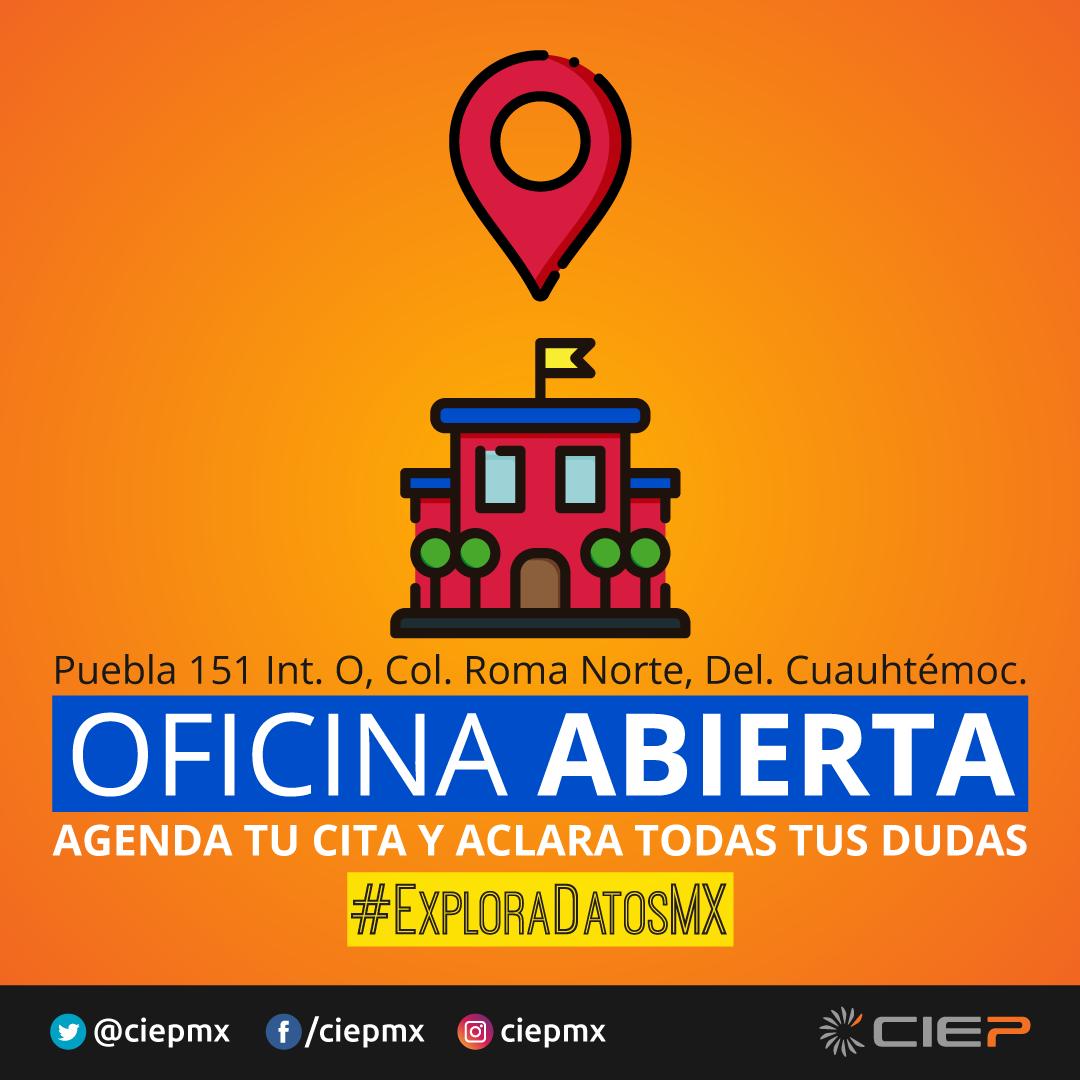 ciepmx's tweet image. Si formas parte del #ExploraDatosMX y tienes dudas técnicas o de visualización de datos, agenda tu cita y visita nuestras oficinas para darte asesoría.