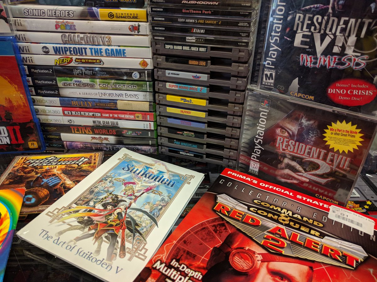 VGTPFlorida's tweet photo. New today! 2/28/19
#supersmashbros #reddead #suikoden #residentevil #sonic #tetris #souocalibur #halo #mario #nes #tmnt #cryptkiller #crash #spyro #videogames #retro #psone #pensacola #florida #vgtpflorida https://t.co/BQsFmqrAlE