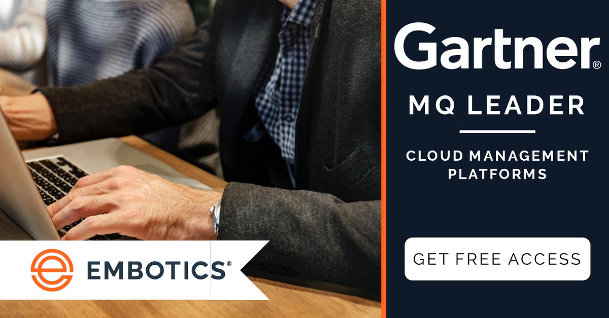 Embotics is named a leader in the first Gartner Magic Quadrant for Cloud Management Platforms. Get full complimentary access to the report via Embotics today → bit.ly/2Eg4zAy #ITmanagement