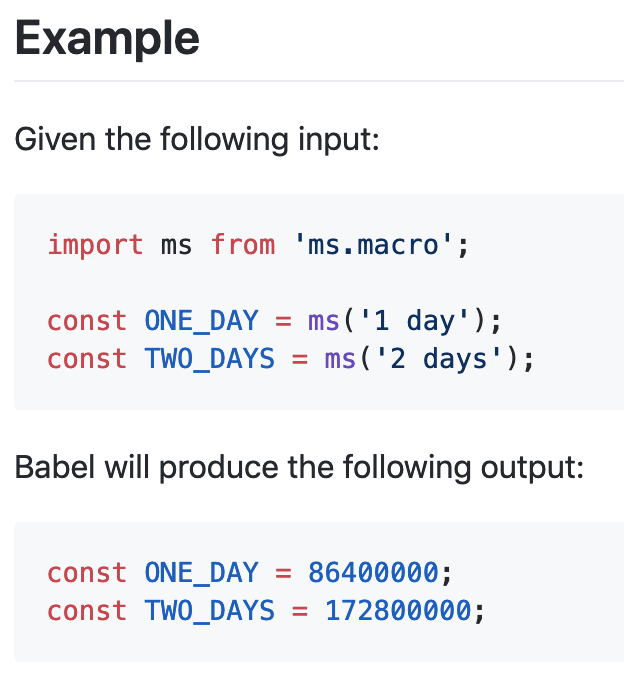 Screenshot of the example in the repo