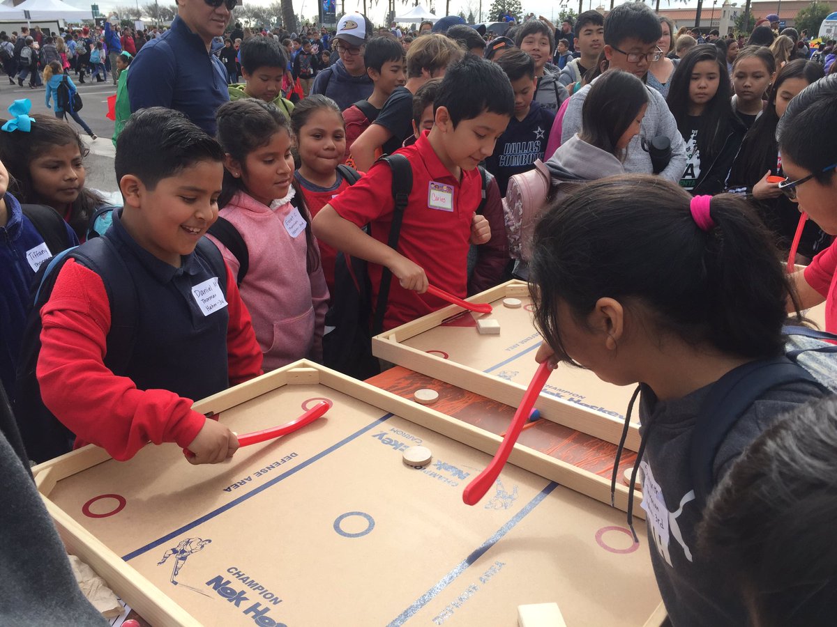 Thorman 3rd grades excited to be at the Honda Center for First Flight Fieldtrip learning how to improve the PUCK! @ThormanPanthers #WeAreTUSD