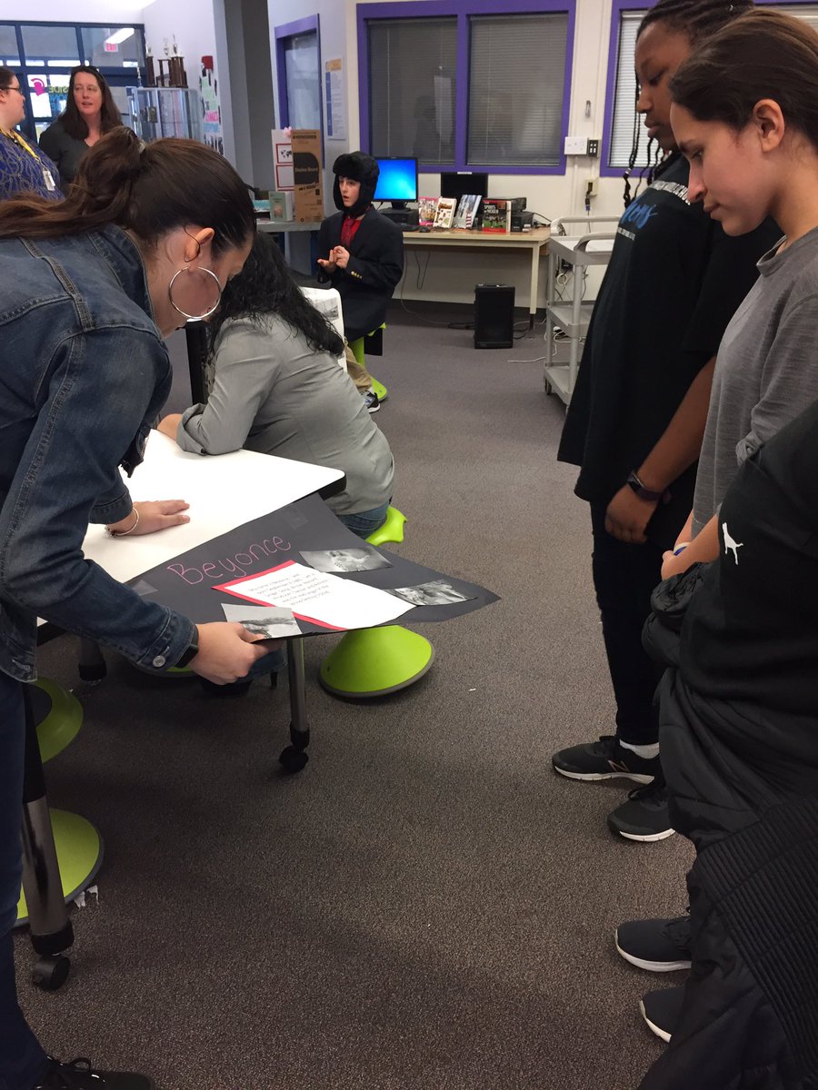 egmmsmedia's tweet photo. Loving the black history month living museum! Great job @misssokolowski ! @EastGarnerMMS #BlackHistoryMonth https://t.co/75Ek54Db1r