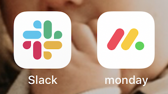 Are these <a href="/SlackHQ/">Slack</a> <a href="/mondaydotcom/">monday.com</a> brand similarities coincidence?