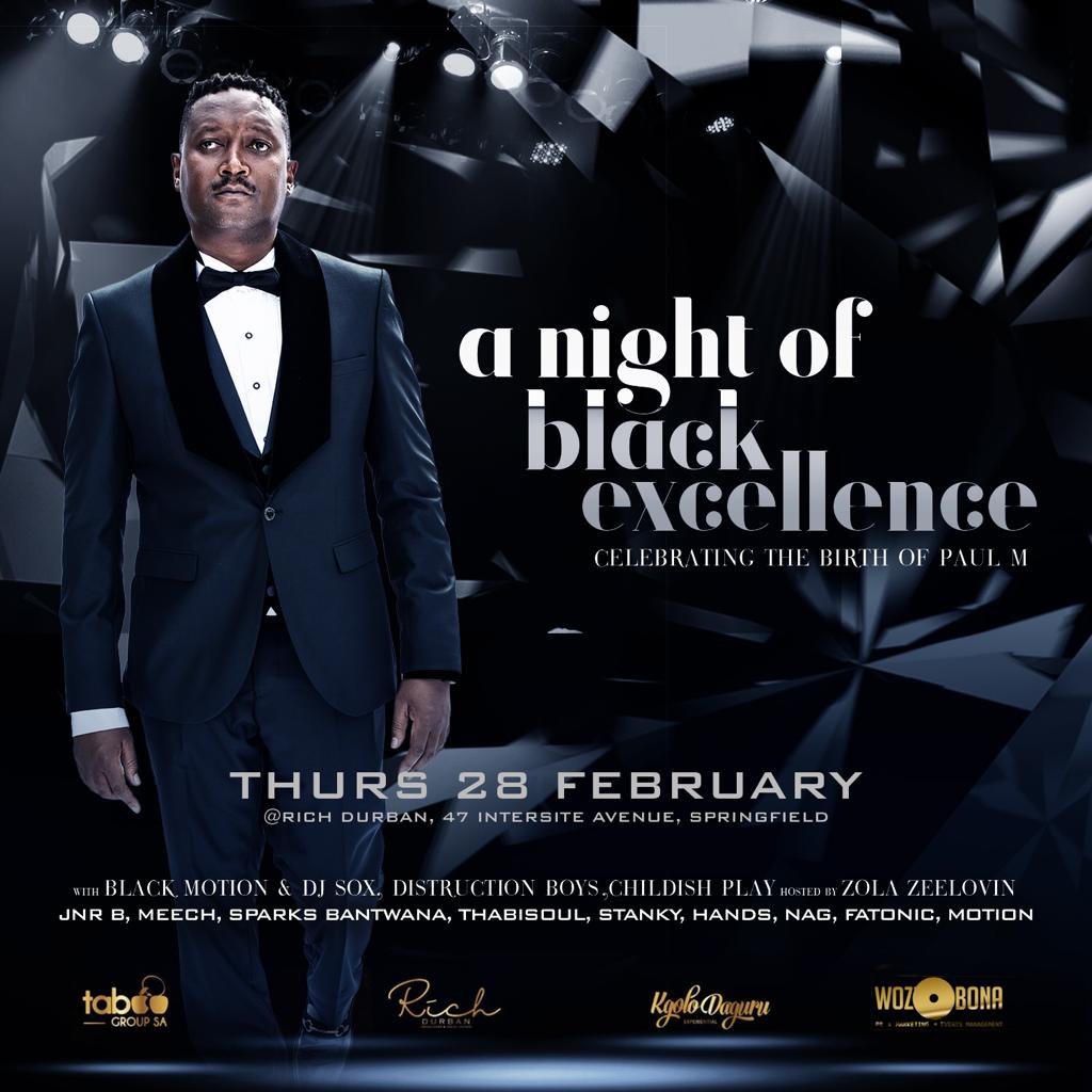 DJSOXsa's tweet photo. #TheeFinestGigGuide 

Tonight 28 Feb:
@Rich_Durban for @PaulMdiniso bday jam

Friday 01 March :
Finnezz Fusion Cafe in P.E

Saturday 02 March :
Kofifi Lounge (Kwamakhutha) for @rocksilver8 bday &amp; Ndosi's Lounge KwaMashu

Get #MasingitaRemix here >> https://t.co/8NYxpi2rhi https://t.co/kIKTlhf3wj