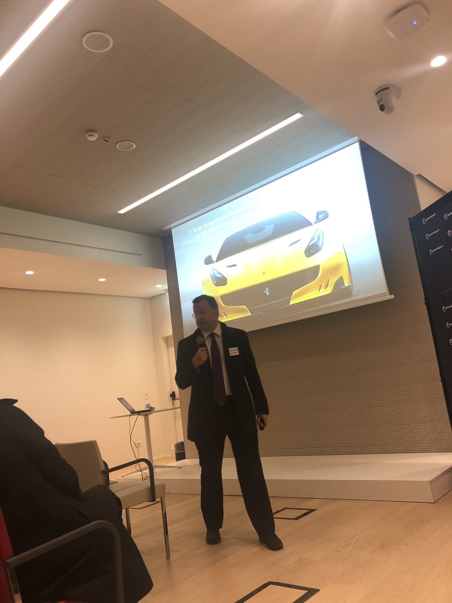 Ferrari tells about Employer brand vs Consumer brand at the Potentialpark conference in Milan