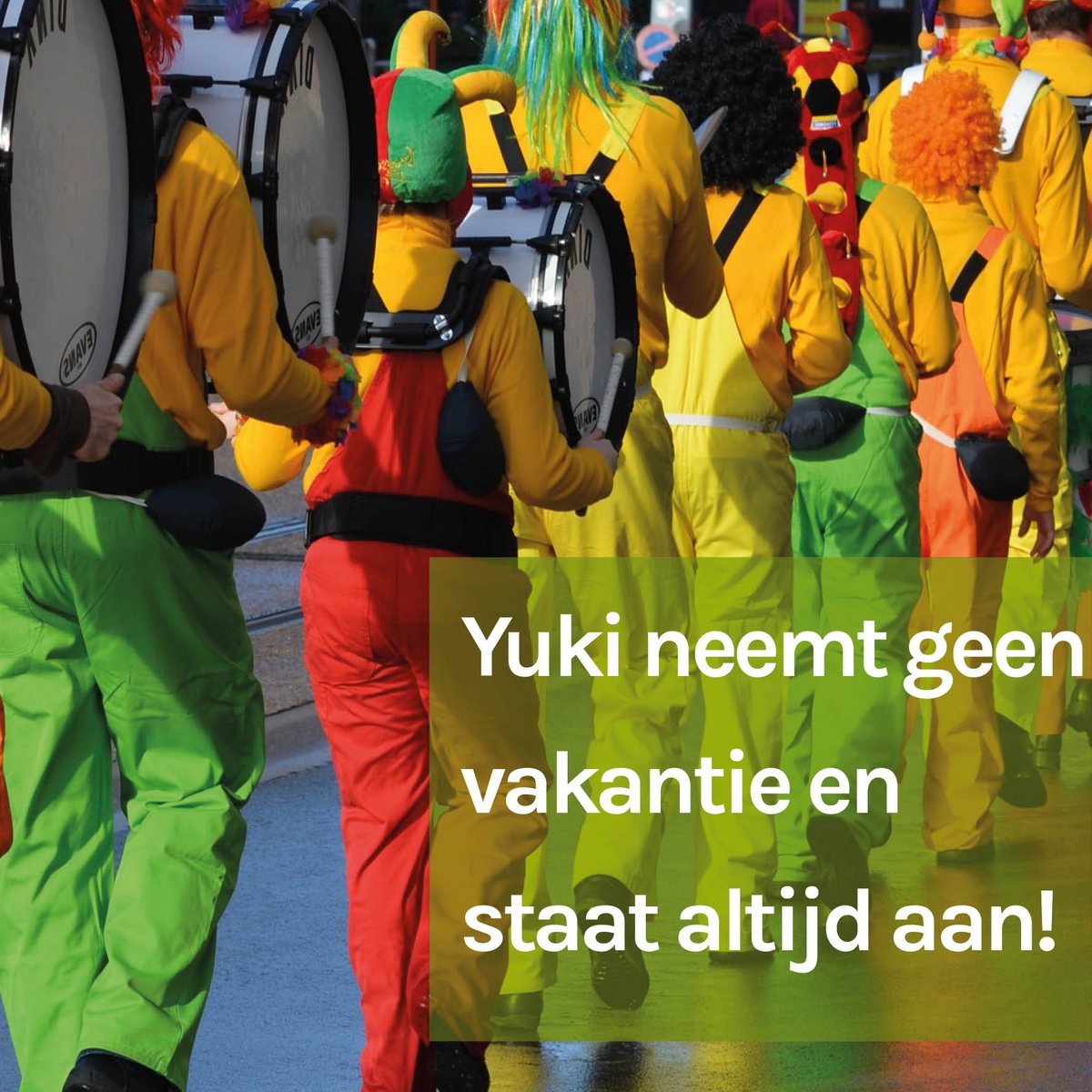 cijfer10's tweet photo. Carnaval staat weer voor de deur, daarom sluiten veel bedrijven hun deuren komende dagen. Gelukkig werkt Yuki dag en nacht door om uw administratie up-to-date te houden, zodat u met een gerust hart de polonaise kunt lopen! https://t.co/DlJlJdQJIW https://t.co/1m9gqO0UKR